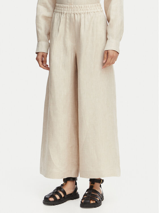 Weekend Max Mara Kuloty Felino 2615131042 Kremowy Relaxed Fit