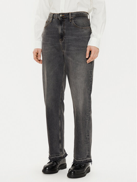 Tommy Jeans Jeansy Layla DW0DW20169 Szary Slim Fit
