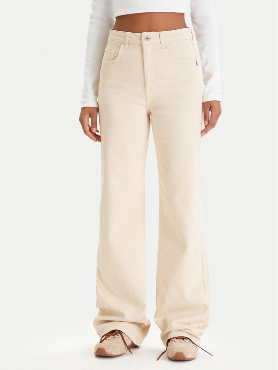 Patrizia Pepe Jeansy 8P0487/D006-W409 Beżowy Regular Fit