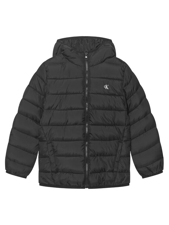 Calvin Klein Jeans Kurtka przejściowa Ck Monogram LVCKTJM15B Czarny Regular Fit
