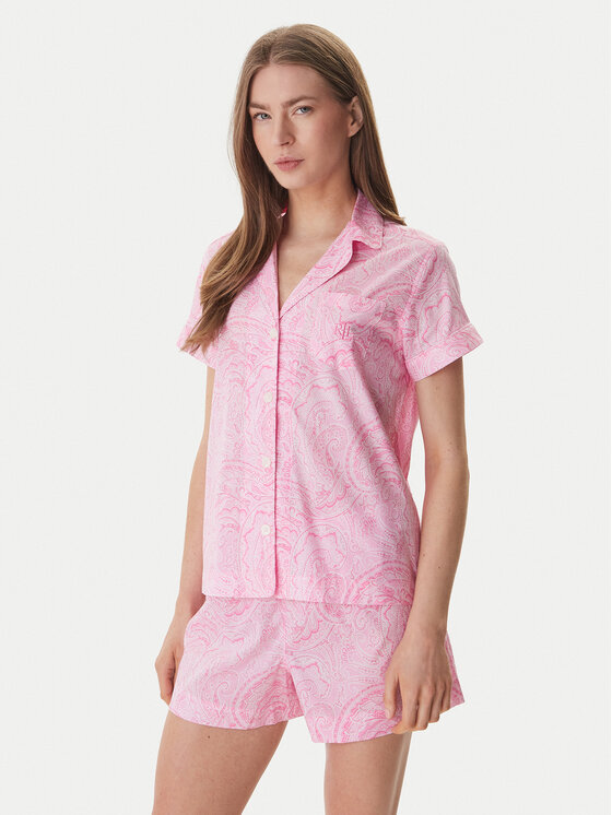 LAUREN RALPH LAUREN Piżama ILN12499 Różowy Regular Fit