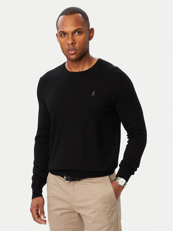 Polo Ralph Lauren Sweter 710954589004 Czarny Regular Fit