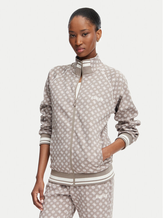 Guess Bluza V5YQ03 KB212 Brązowy jasny Regular Fit