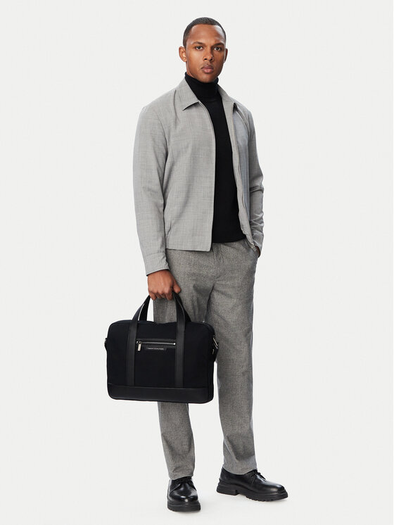 Tommy Hilfiger Torba na laptopa Th Nylon Computer Bag AM0AM14855 Czarny
