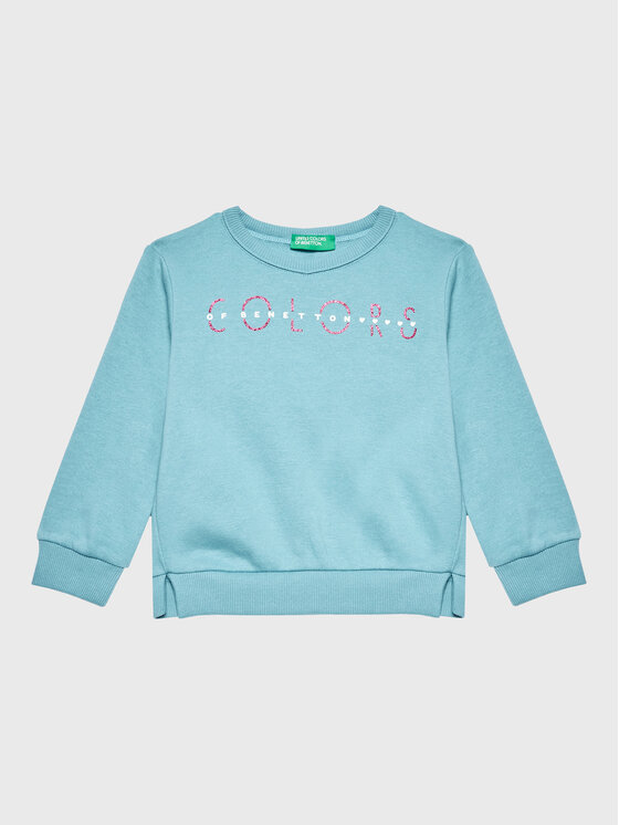 United Colors Of Benetton Bluza 35TMG105T Niebieski Regular Fit