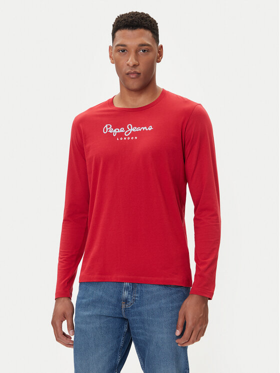 Pepe Jeans Longsleeve Eggo Long N PM5010135 Czerwony Regular Fit