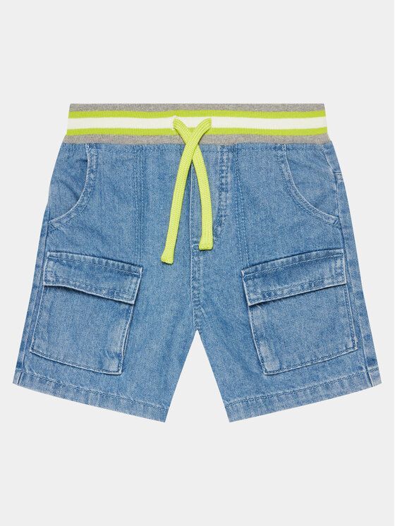 United Colors Of Benetton Szorty materiałowe 4AD7G901O Niebieski Regular Fit