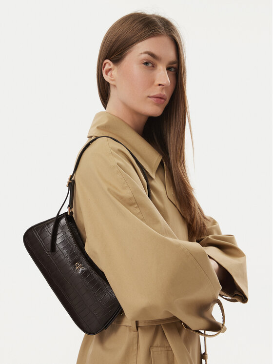 Calvin Klein Torebka LV04F3906G Brązowy ciemny