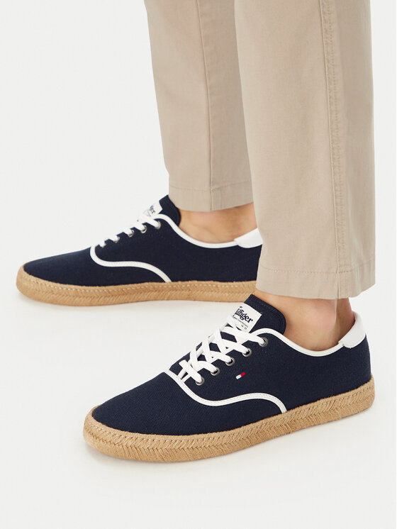 Tommy Hilfiger Espadryle Th Hi Vulc Core Jutte Canvas FM0FM05872 Granatowy