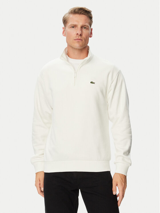 Lacoste Bluza SH8866 Kremowy Regular Fit