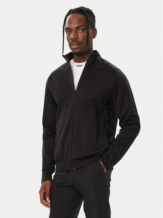 BOSS Bluza Network 50563967 Czarny Regular Fit