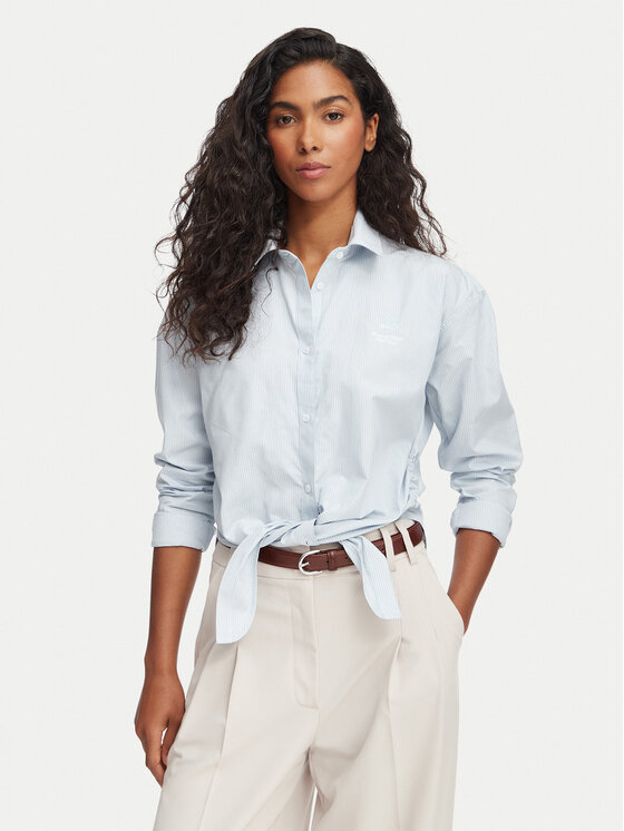 Beverly Hills Polo Club Koszula P-SS26W-SH506602 Niebieski Regular Fit