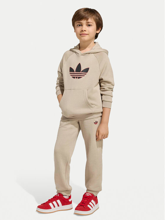 adidas Dres Graphic Trefoil KD5772 Beżowy Regular Fit