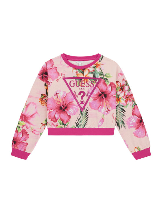 Guess Bluza J6GQ01 KA6R4 Różowy Relaxed Fit