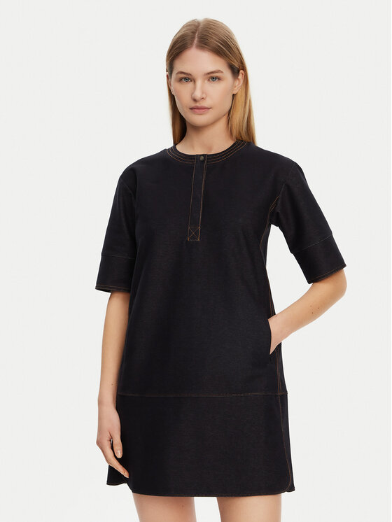 Max Mara Leisure Sukienka jeansowa 2516621017650 Granatowy Regular Fit