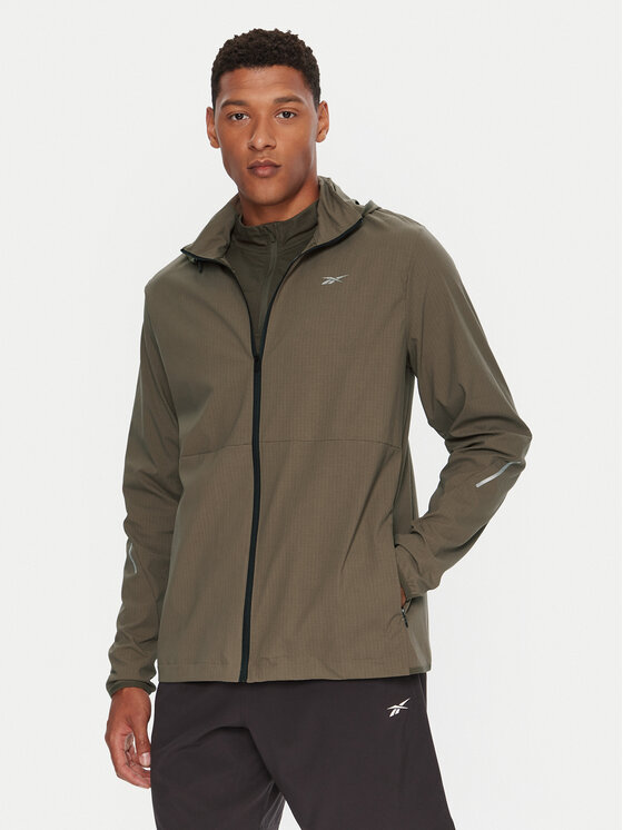 Reebok Kurtka do biegania Wayne RK25175CCM Zielony Regular Fit