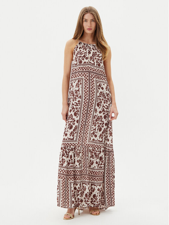 Gaudi Sukienka letnia 511FD15025 Brązowy Relaxed Fit