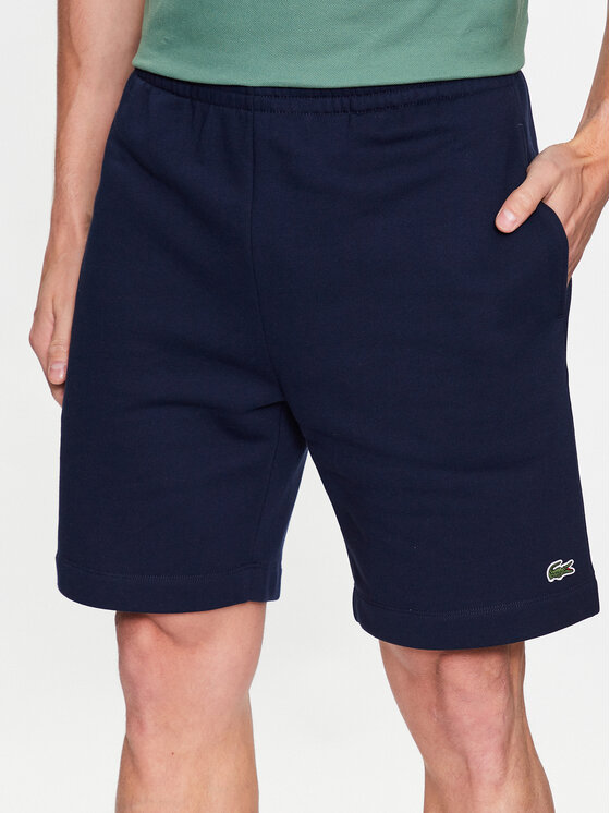 Lacoste Szorty sportowe GH9627 Granatowy Regular Fit