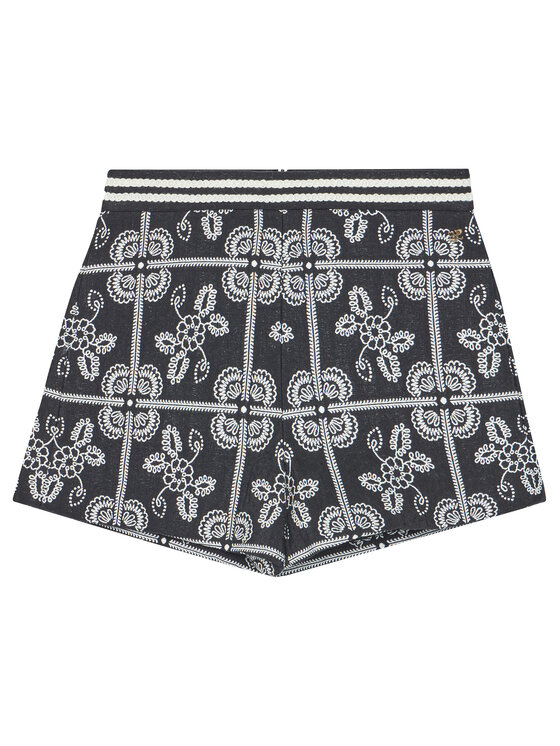 Abel & Lula Szorty materiałowe 5715 Czarny Regular Fit