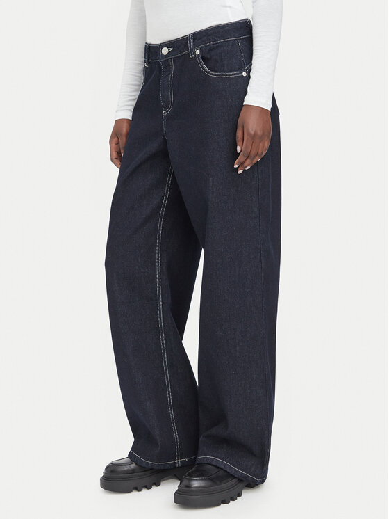 Juicy Couture Jeansy JCJDJE126952 Niebieski Wide Leg