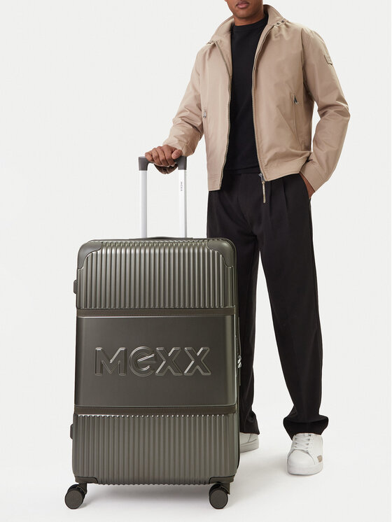 MEXX Walizka duża CEO-MEXX-037-L-SILVER Srebrny