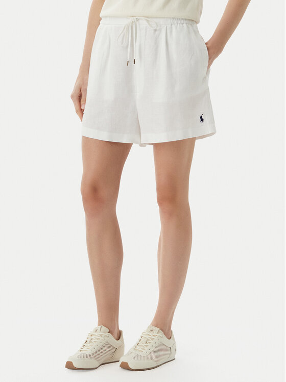 Polo Ralph Lauren Szorty materiałowe 211A12950002 Biały Relaxed Fit