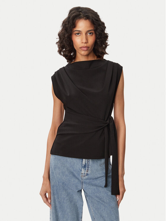 French Connection Bluzka Zion 769C5 Czarny Slim Fit