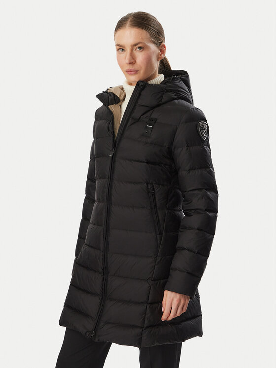 Blauer Kurtka puchowa Agnes 26WBLDK03039 006047 Czarny Slim Fit