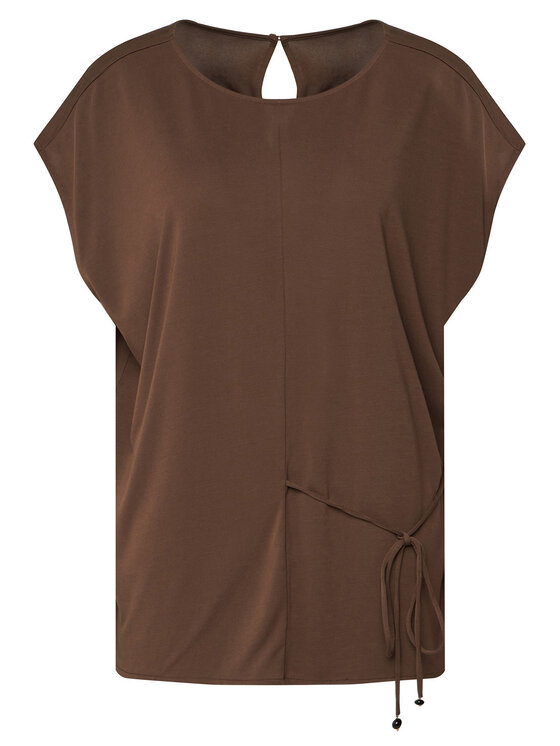 Nine West Bluzka 62TSD1100 Brązowy Regular Fit