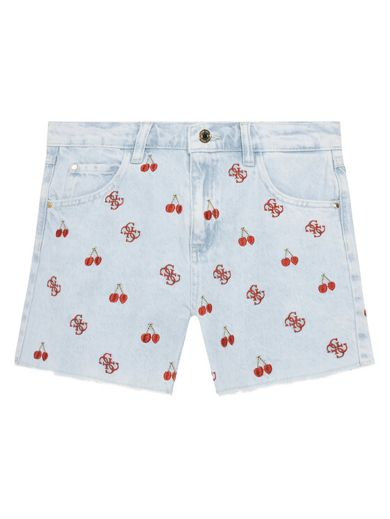 Guess Szorty jeansowe J5GD10 D45E0 Kolorowy Regular Fit