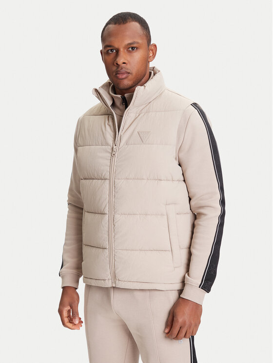 Guess Kamizelka Z5YL08 WGTN0 Beżowy Regular Fit