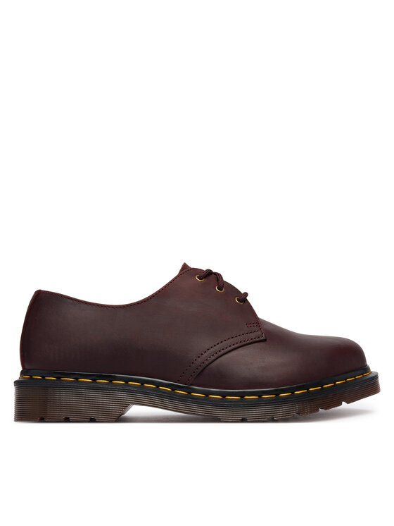 Dr. Martens Półbuty 3 Eye Crazy Horse DM11838601 Bordowy