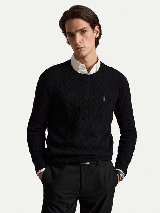 Polo Ralph Lauren Sweter 710876762001 Czarny Regular Fit