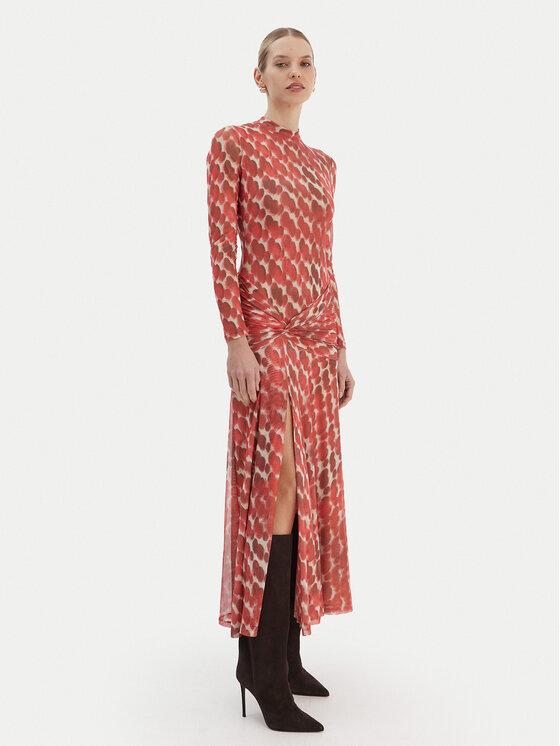 Bardot Sukienka codzienna Lea 58853DB9 Czerwony Slim Fit