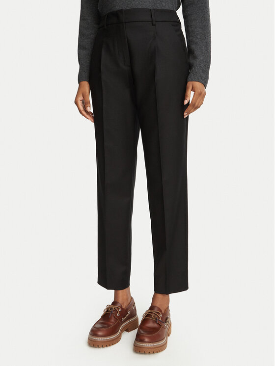 Weekend Max Mara Spodnie materiałowe Caldaia 2625136112 Czarny Regular Fit