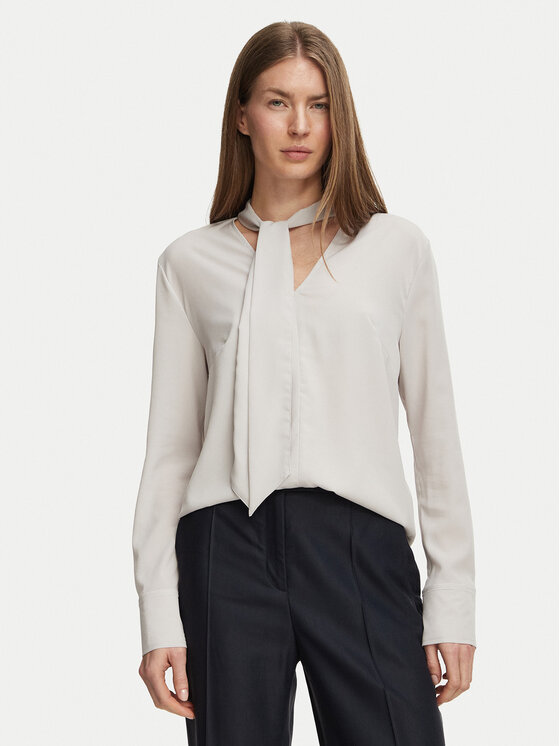 Calvin Klein Bluzka LV044H115G Różowy jasny Regular Fit