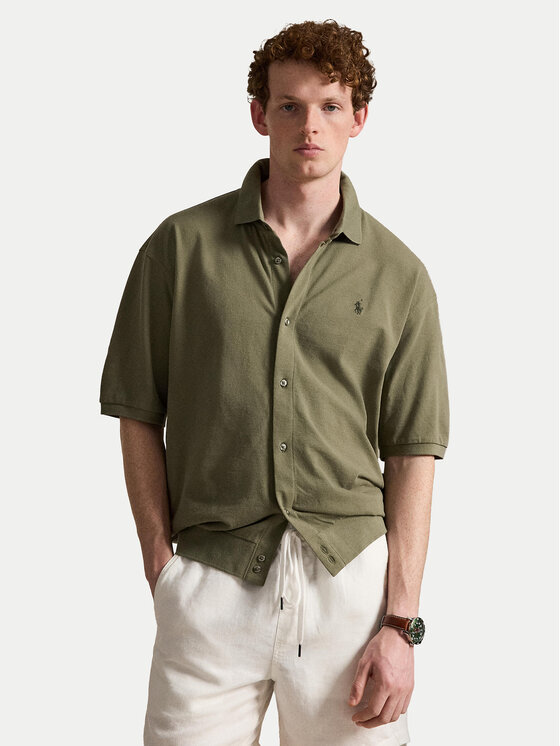 Polo Ralph Lauren Koszula 710B18514001 Zielony Regular Fit