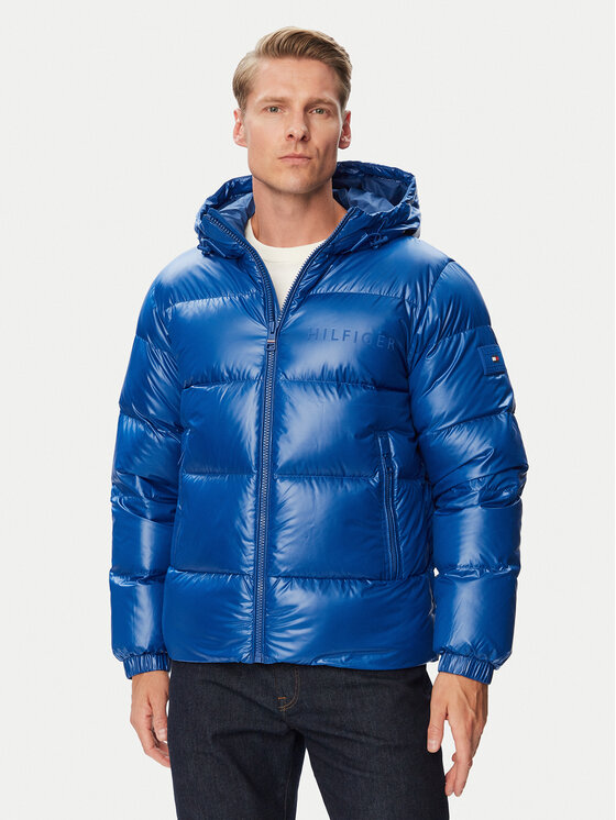 Tommy Hilfiger Kurtka puchowa MW0MW45304 Niebieski Regular Fit