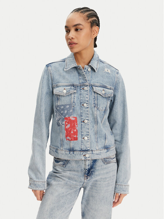 Tommy Jeans Kurtka jeansowa Classic DW0DW20116 Niebieski Regular Fit