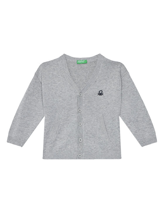 United Colors Of Benetton Kardigan 120YG600G Szary Regular Fit