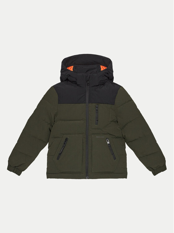 Jack & Jones Junior Kurtka zimowa Otto 12258548 Zielony Regular Fit