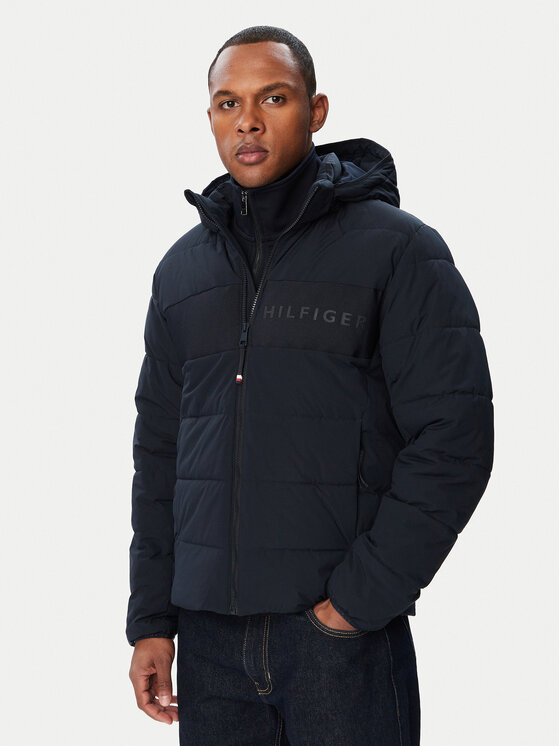 Tommy Hilfiger Kurtka zimowa MW0MW45273 Granatowy Regular Fit