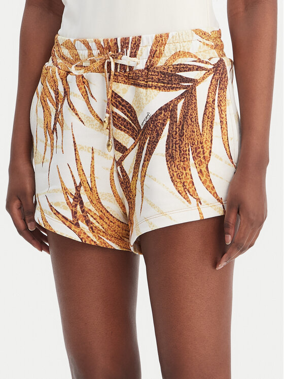 Just Cavalli Szorty sportowe 80PADE02 CF100 Biały Regular Fit