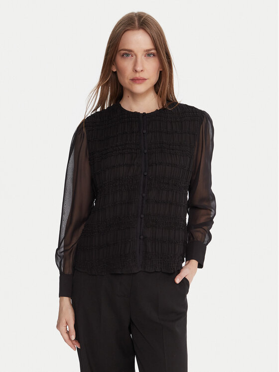 French Connection Bluzka 72ZAY Czarny Regular Fit