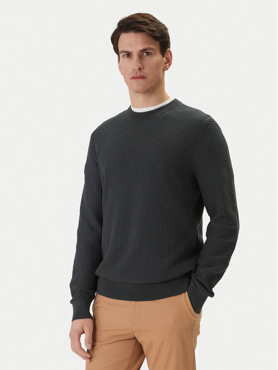 BOSS Sweter H-Imberto 50545283 Zielony Regular Fit