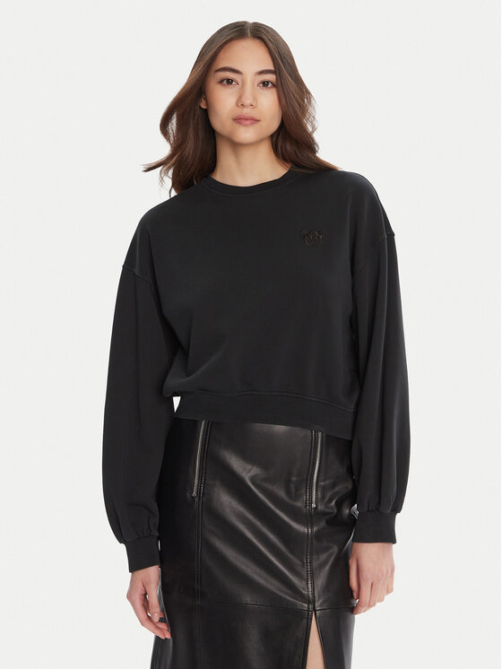 PINKO Bluza Maliardo 105510 A2RB Czarny Regular Fit