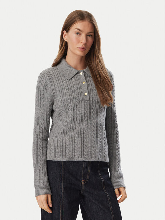 Tommy Hilfiger Sweter WW0WW52222 Szary Regular Fit
