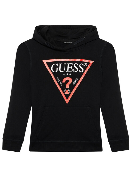 Guess Bluza L92Q09 KAUG0 Czarny Regular Fit
