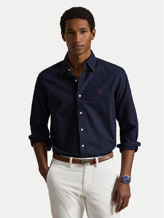 Polo Ralph Lauren Koszula Bsr 710723610 Granatowy Slim Fit
