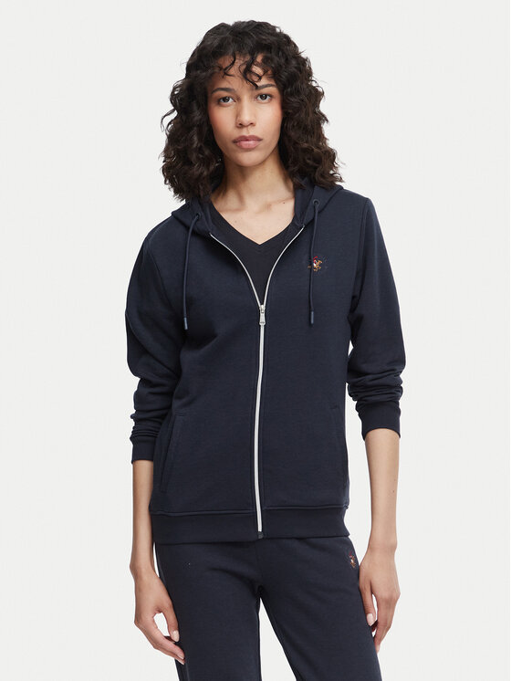 Beverly Hills Polo Club Bluza P-SS26W-F546540 Granatowy Regular Fit